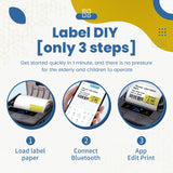 DETONGER DP30S Thermal Label Printer - Bluetooth 28-80mm optoeletronics