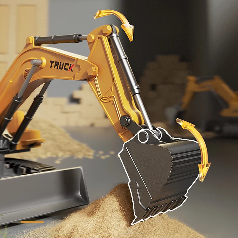 Alloy RC Excavator - Lights and Sound Engineering Vehicle optoeletronics