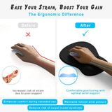 Ergonomic Gel Wrist Rest Mouse Pad with Non-Slip Base optoeletronics
