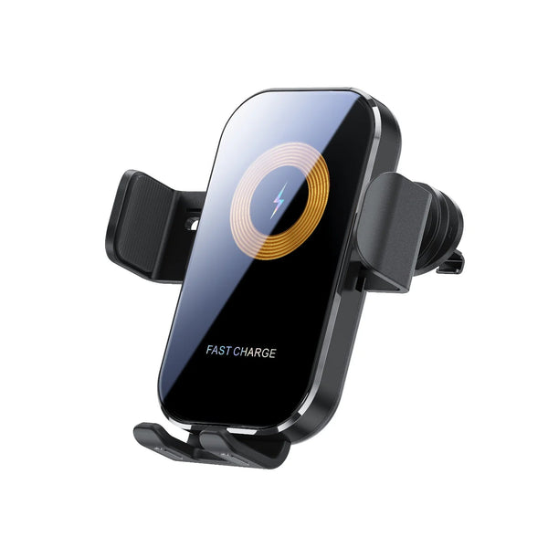 15W Car Wireless Charger Mount - Intelligent Auto-Clamping Holder