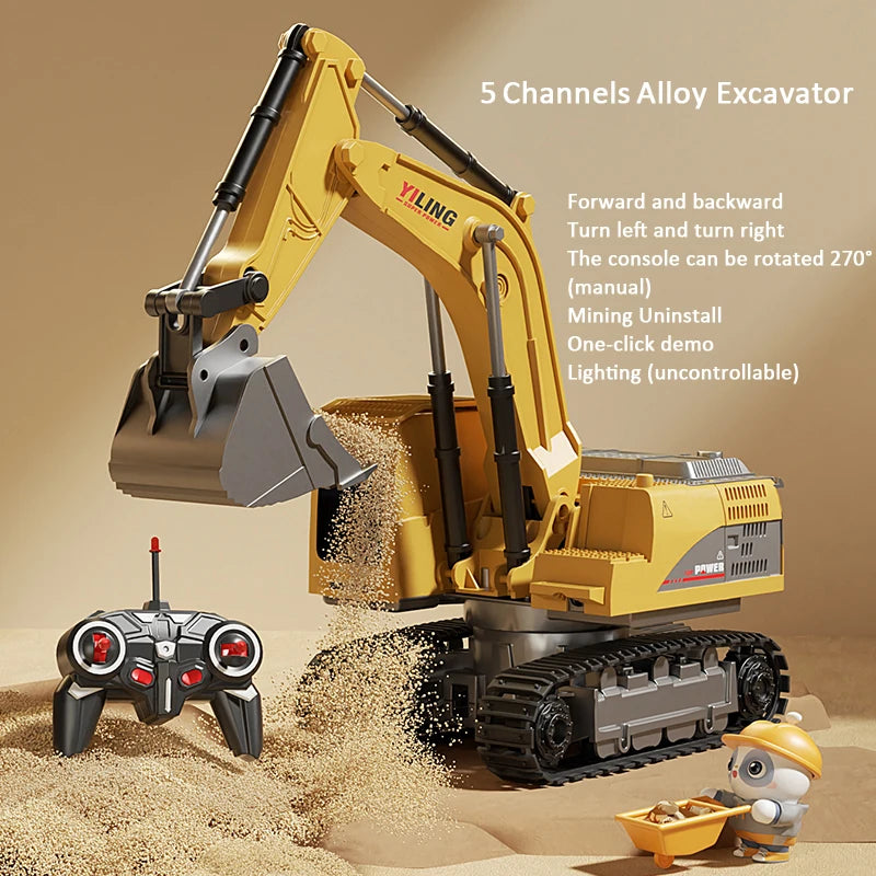 Alloy RC Excavator - Lights and Sound Engineering Vehicle optoeletronics