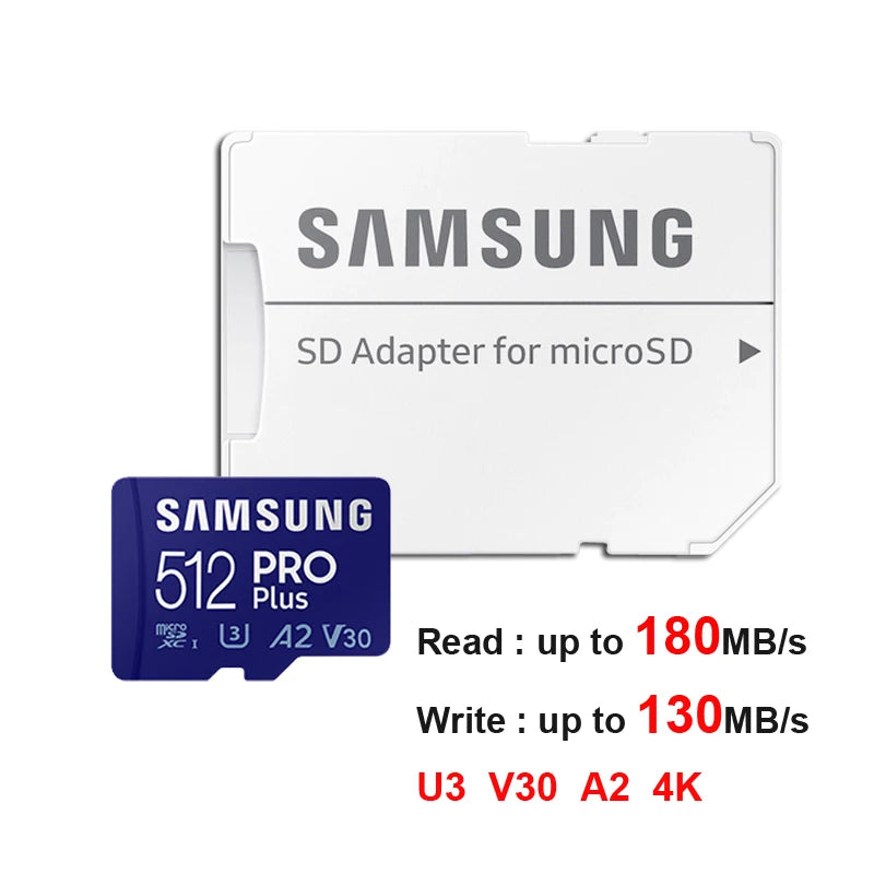 Samsung EVO and PRO microSD Card for 4K UHD Recording optoeletronics