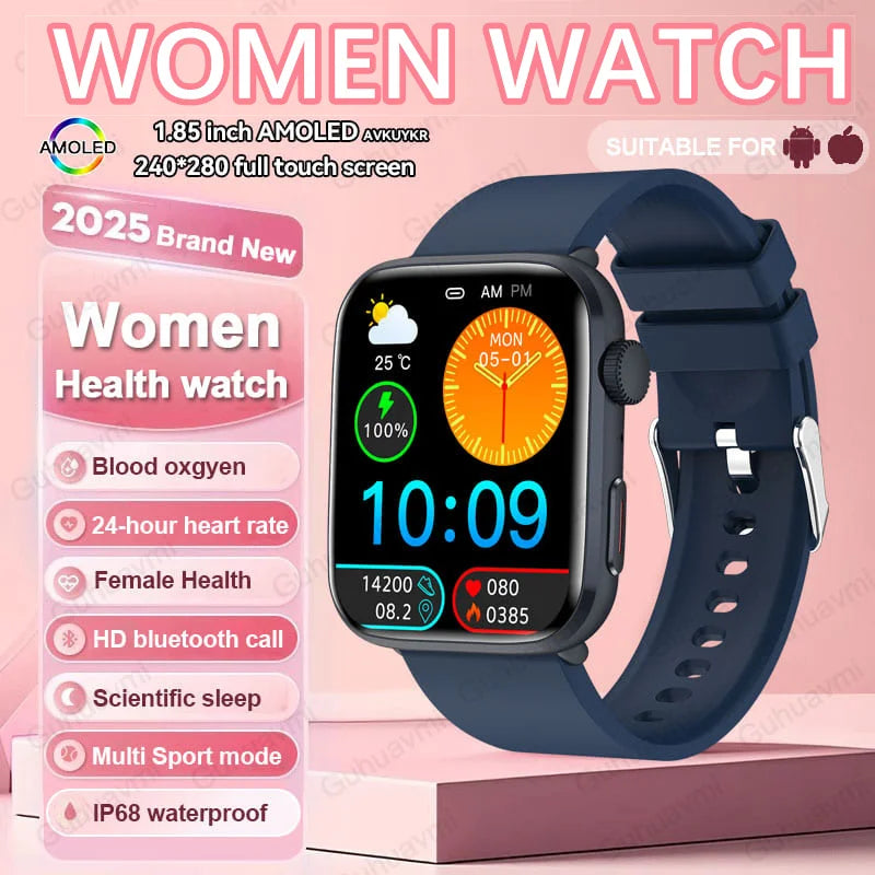 AI Health Smartwatch - HRV, PPG, NFC and IP68 Sports Tracking optoeletronics