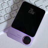 Alloy Magnetic Power Bank with Wireless Charging - Digital Display Battery optoeletronics