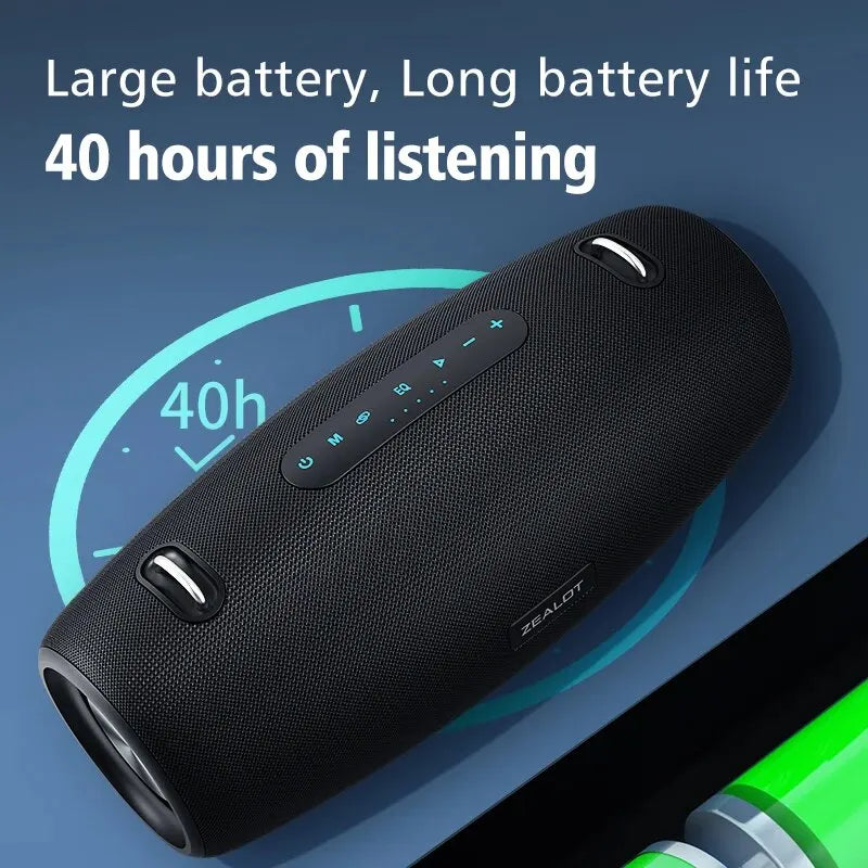 ZEALOT S67 60W Bluetooth Speaker - 14400mAh Waterproof Outdoor Audio optoeletronics