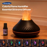 KINSCOTER 130ml Volcanic Aroma Diffuser with Flame Light optoeletronics