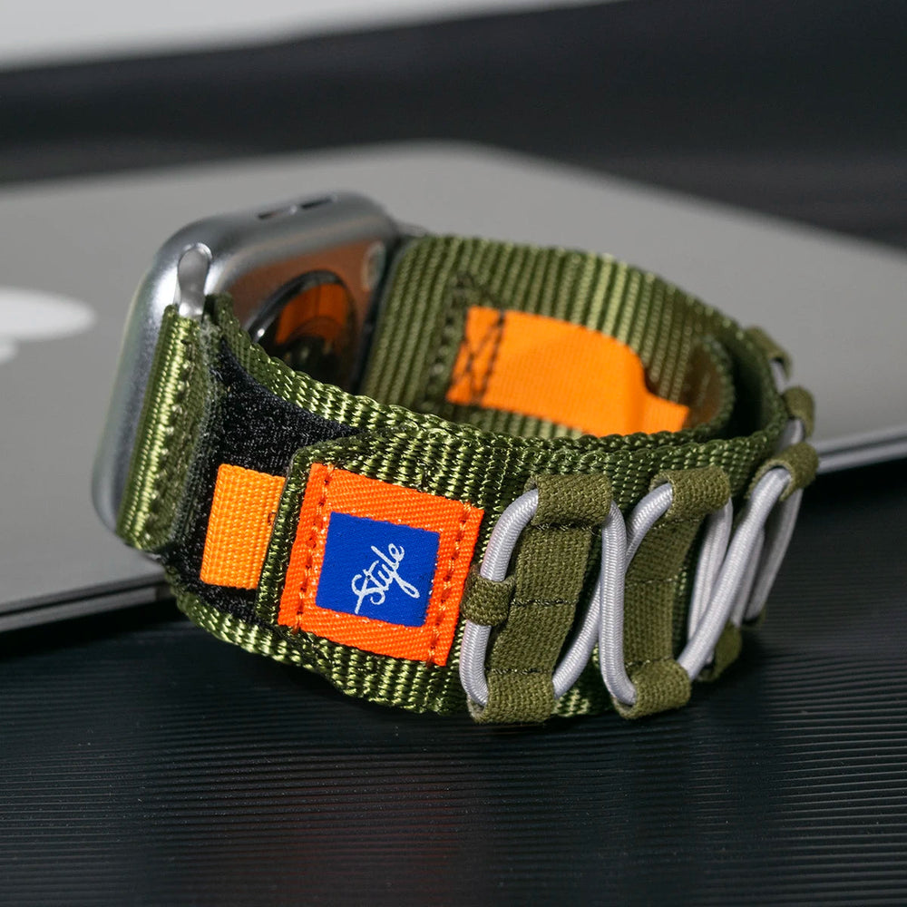 Apple Watch Tactical Nylon Band - 42mm to 49mm Sport Strap optoeletronics