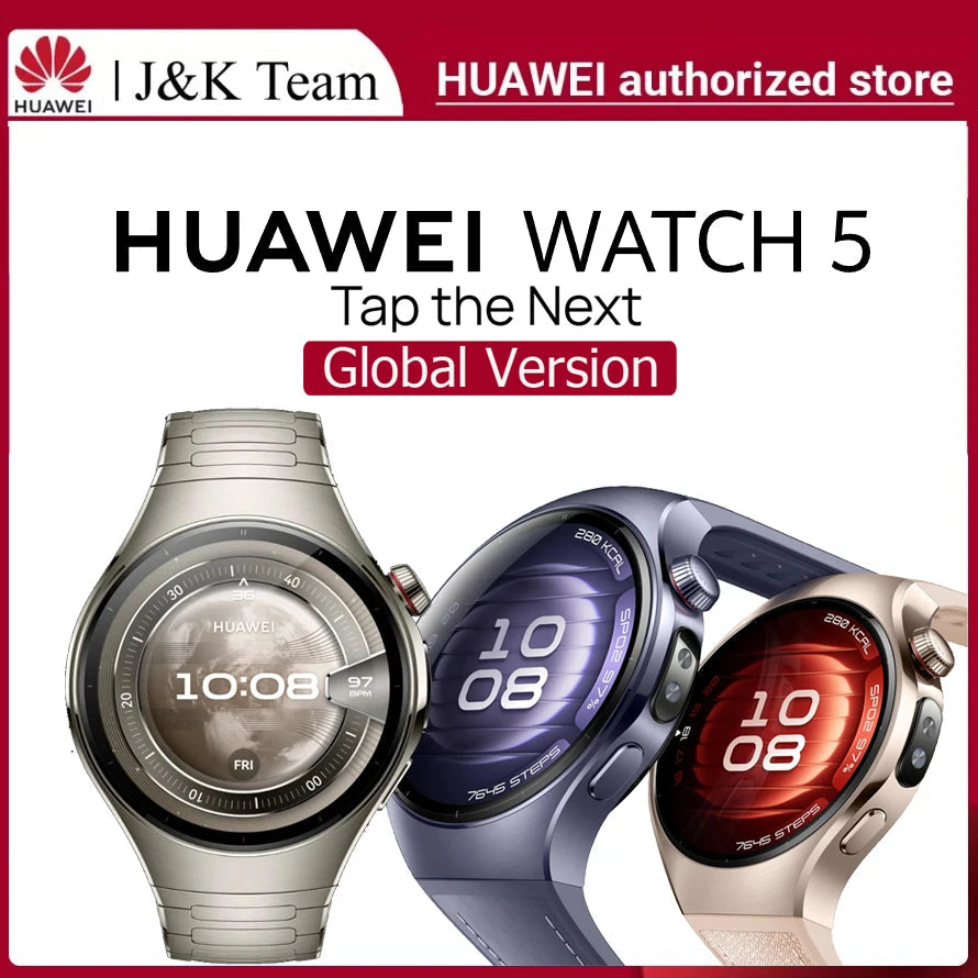 Huawei Watch 5 eSIM Smartwatch - X-TAP Health Monitoring and Blood Oxygen optoeletronics