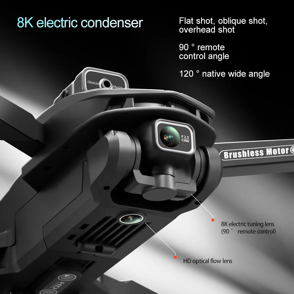 V168 Pro Max GPS Drone - 8K Camera Brushless Motors optoeletronics