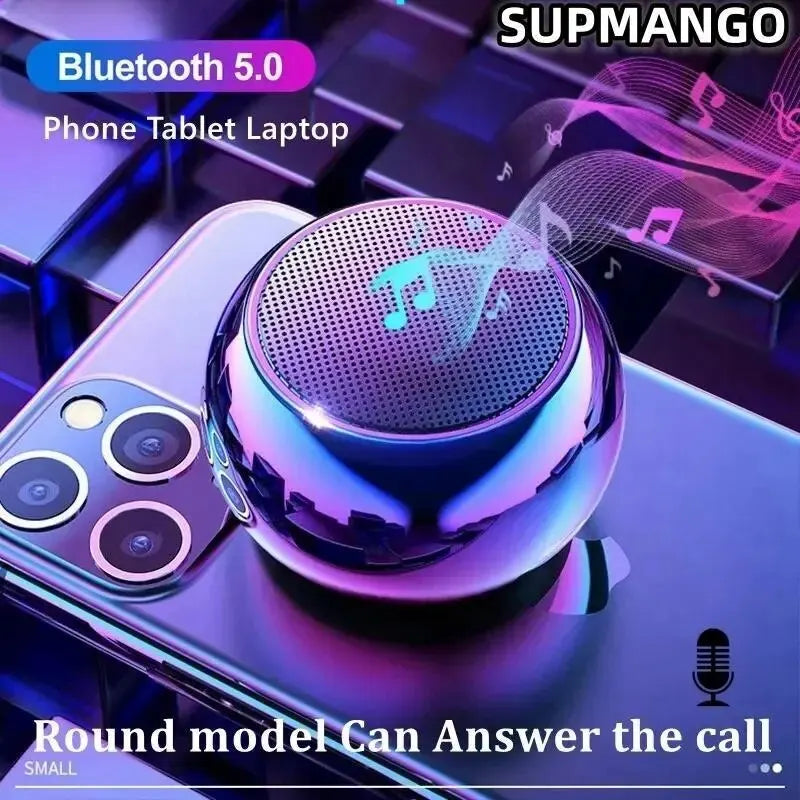 Metal Mini Bluetooth Speaker - Heavy Bass Portable Stereo Audio optoeletronics