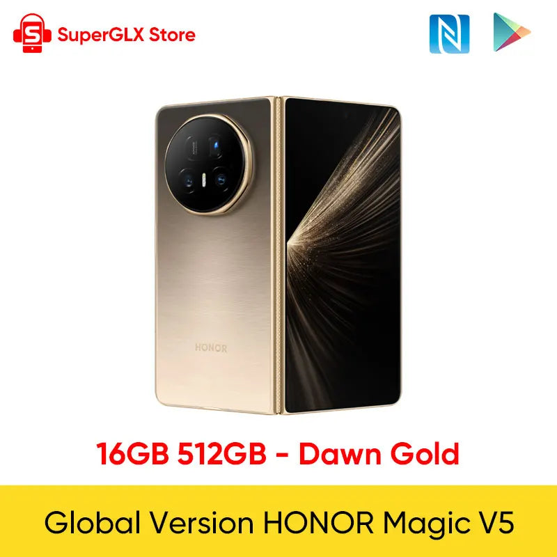 HONOR Magic V5 Foldable 5G Smartphone - 7.95-inch OLED optoeletronics