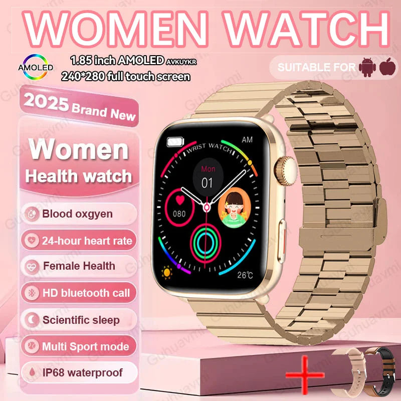 AI Health Smartwatch - HRV, PPG, NFC and IP68 Sports Tracking optoeletronics
