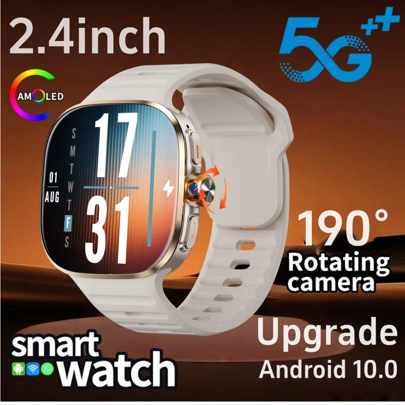 M99 5G Smartwatch - 2.4 Inch AMOLED, Rotating Camera, WiFi and GPS optoeletronics