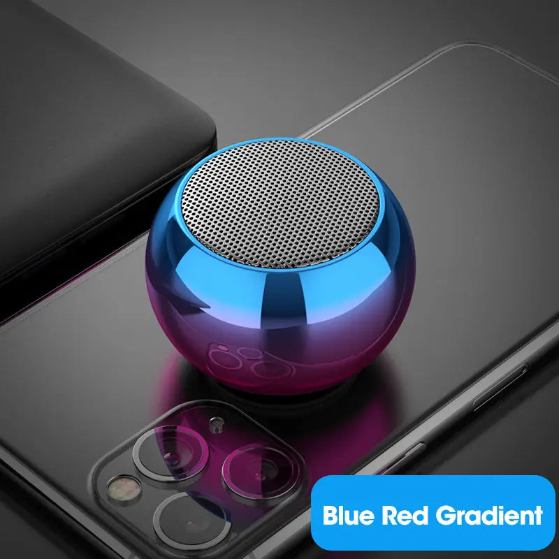 Metal Mini Bluetooth Speaker - Heavy Bass Portable Stereo Audio optoeletronics