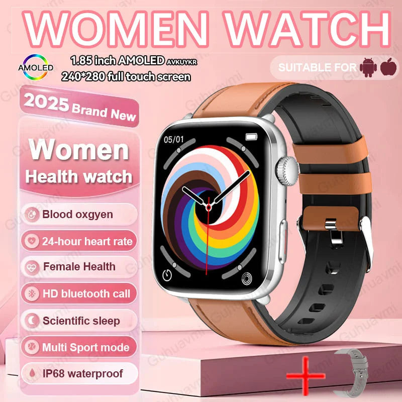 AI Health Smartwatch - HRV, PPG, NFC and IP68 Sports Tracking optoeletronics