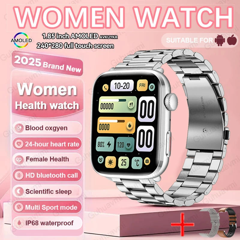 AI Health Smartwatch - HRV, PPG, NFC and IP68 Sports Tracking optoeletronics