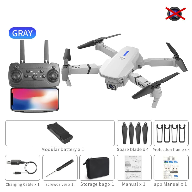 E88 Pro Foldable Drone - 4K Wide-Angle Camera optoeletronics
