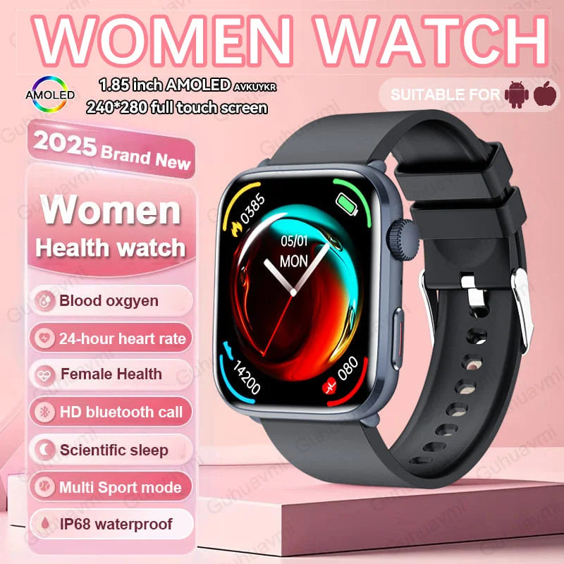 AI Health Smartwatch - HRV, PPG, NFC and IP68 Sports Tracking optoeletronics