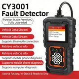 CY3001 OBD2 Scanner and Car Voltage Diagnostic Tool optoeletronics
