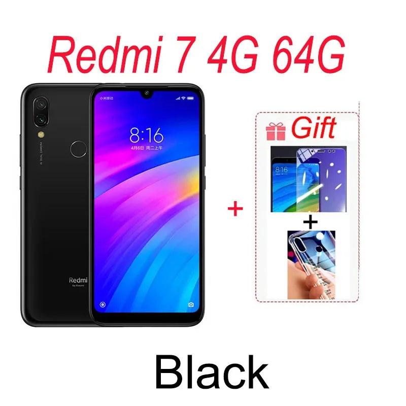 Xiaomi Redmi 7 Smartphone - 4GB RAM 64GB Unlocked Android Phone optoeletronics