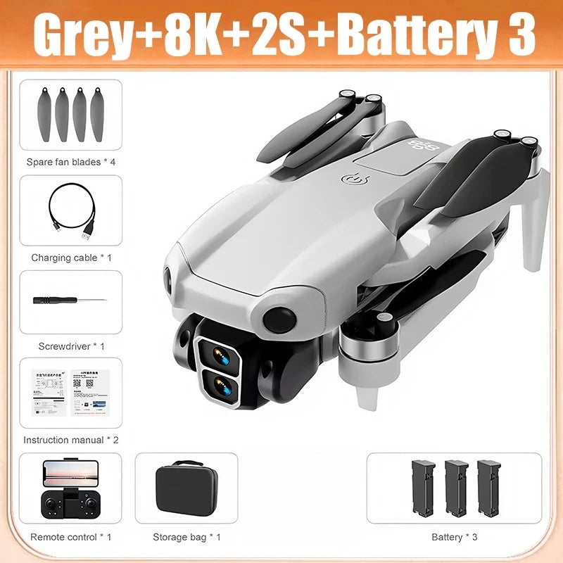 A888 Pro Dual Camera Drone - 4K ESC Obstacle Avoidance optoeletronics