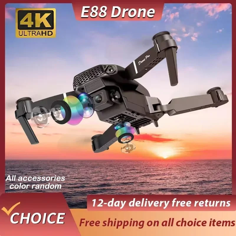 E88Pro 4K WiFi FPV Foldable Drone with Wide-Angle Camera optoeletronics