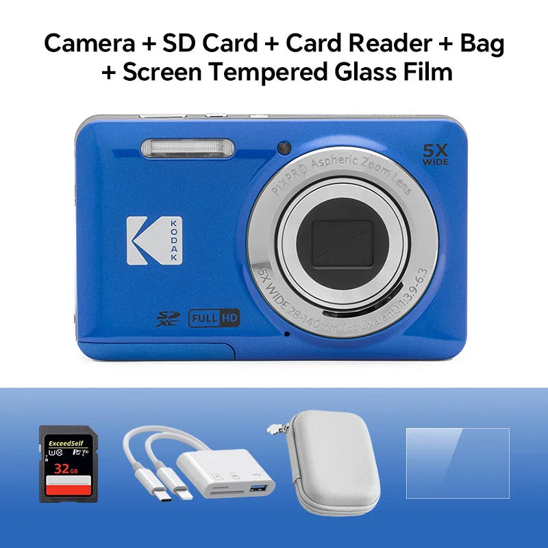 Kodak PIXPRO FZ55 16MP Compact Camera with 5x Zoom Gift Kit optoeletronics