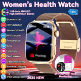 AI Health Smartwatch - HRV, PPG, NFC and IP68 Sports Tracking optoeletronics